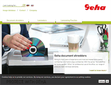 Tablet Screenshot of geha.de